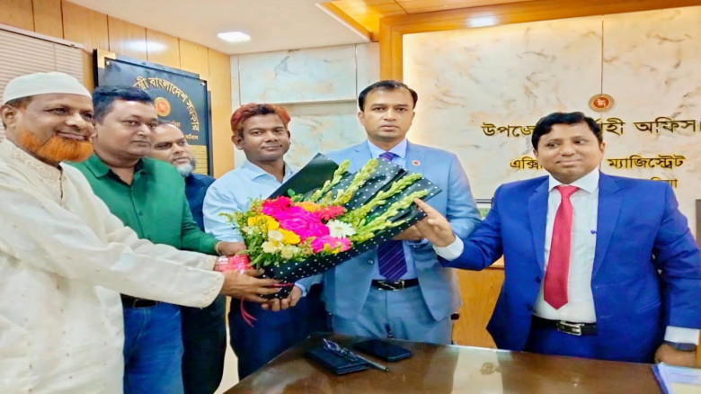 সরাইলে নবাগত ইউএনও মো. আবুবকর সরকারের  যোগদান...