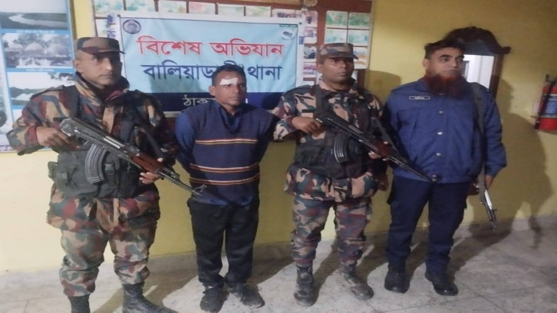 বালিয়াডাঙ্গী সীমান্তে বিজিবির বিশেষ অভিযানে ট্যাপে...