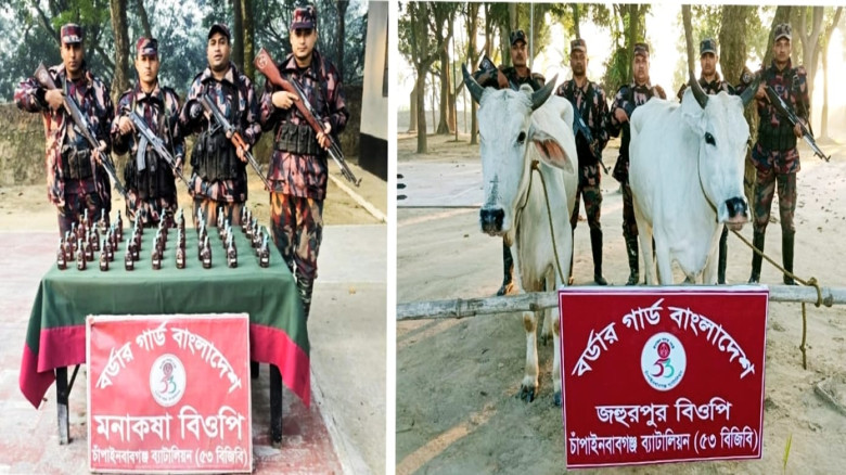 চাঁপাইনবাবগঞ্জ ব্যাটালিয়ন (৫৩ বিজিবি) কর্তৃক পৃথক ...