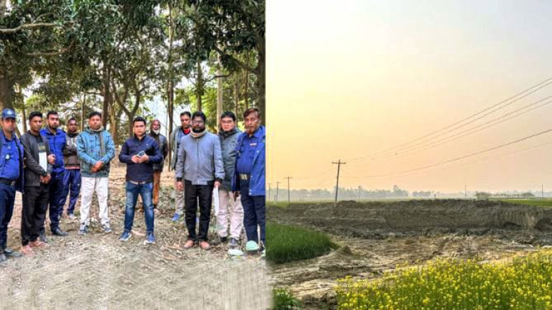 অবৈধ পুকুর খননের আড়ালে টপসয়েল লুট: বাগমারায় ভ্রাম্...
