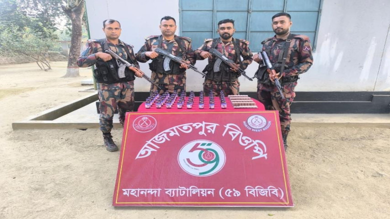 সীমান্তে ৫৯ বিজিবি’র অভিযানে বিপুল পরিমাণ নেশাজাতী...