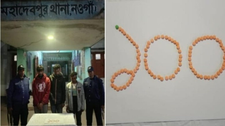 মহাদেবপুরে উপজেলার উত্তর গ্রাম ইউনিয়নে ১০০ পিচ ইয়...