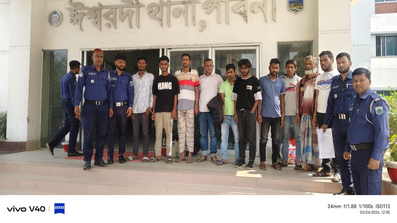 ঈশ্বরদীতে ২ মাদকসেবীসহ ১০ আসামি গ্রেফতার...